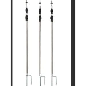 천막 지지대 캐노피 그늘막 로드 모래주머니 캠핑 셰드 주차장 스테인리스 여행 하얀색