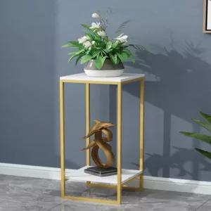 사이드 대리석 테이블 원형 장식 화분선반 협탁 아크릴