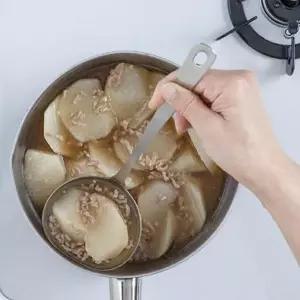 서빙 통국자 일본산 올 스텐 일체형 주방 국자