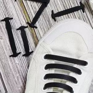 신발밴드 운동화끈클립 무매듭 안풀리는 신발끈 운동화끈 블랙