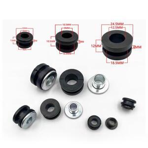 10개/세트 오토바이 버퍼 와셔 앞 유리 패드 자동차 플레이트 고무 압력 릴리프 쉘 나사 원형 임팩 흡수