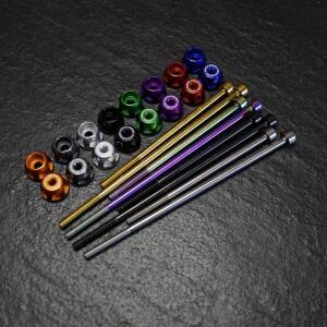 UnionjACk 접이식 자전거 TLINE HUB AXLE for Brompton 티타늄 허브 폴 74/112mm 프론트 or 리어