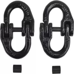 TBAPFS 1/2 등급 80 합금 강철 해머락 커플링 링크 견인 히치 안전 트레일러 체인 커넥터 12 000파운드