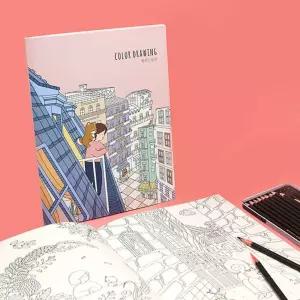 만화컬러링북 2p 보리야 드로잉 색칠공부 놀이 유아