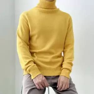 남성 빅사이즈 베이직 목폴라 니트 ON-KN-QWFHVZ7Y