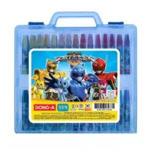 초등 어린이 크리스마스선물 캐릭터 동아 크레파스 55색 블루 랜덤