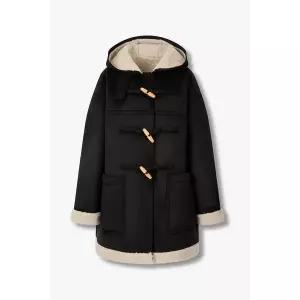 STUDIO TOMBOY 신세틱 무스탕 후디 더플 코트 9105461111099