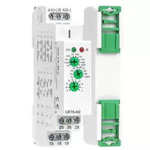 다기능 시간 지연 릴레이 2 출력 AC DC 24V-240 볼트 10A 미니 조정 타이머 스위치 켜기 10개의 전기 제어