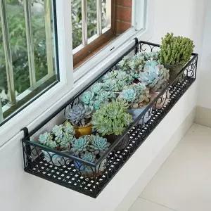 난간 베란다 받침대 걸이 창틀 선반 거치대 진열 스탠드