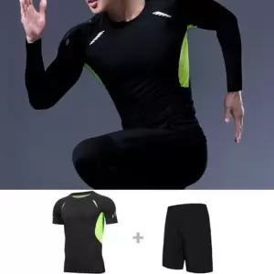 이너 트레이닝2종세트 헬스이너웨어 반팔 반바지 운동복 (WFJSP22)