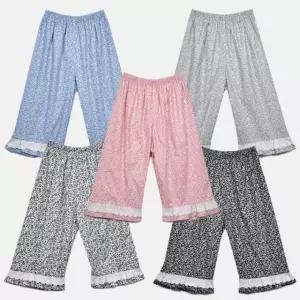 편안한 60수 오가닉 레이스 여성 7부 파자마 0063gz (WFK5VNA)