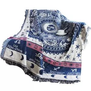 캠핑러그 차박용 이불 블랭킷 감성 대형 별자리 2미터 마름모 신비한 쇼파