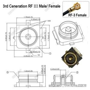 1PCS N Male/Femaleto U.fl/RF-1/RF-3 잭 RF0.81/RF1.37 WiFi 안테나 용 동축 케이블 연장 점퍼 피그 테일