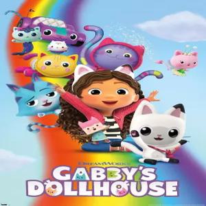 개비의 인형의집 - 주요 아트 월 포스터 19L x 13W 프리미엄 언프레임 버전