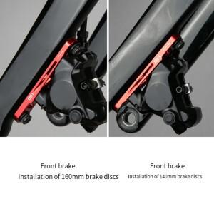 로드 바이킹 마운틴 55x13mm 후방 유압 디스크 브레이크 장착 솔루션 경량 알루미늄 디자인