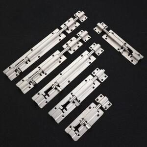 자워터쇠 구멍이 있는 슬라이드 볼트 게이트 래치 맥세이프 문짝 잠금 장치  직경 바  헤비 듀티 솔리드 스