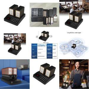 U75B 무선 레스토랑 호출기 시스템(10개 수신기 식사 포함) 카페 우유 가게용 발신자를 바이브함