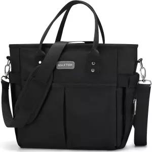 MAXTOP 도시락 여성용 직장용 보온 넓은 주머니가 있는 재사용 가능한 누수 방지 쿨러백 교사 간호사