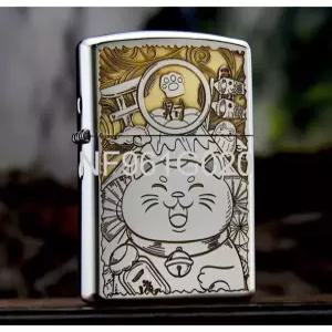  행운의 일본고양이 마네키네코 지포 라이터 남친선물 클래식 템 인싸 옛날라이터