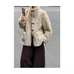 엘럽 여자 가죽 자켓 겨울 털 일체형 가을 두툼한 코트 원템4