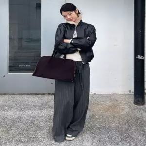 셀렙샵에디션 celebshopedition 25FW 기모 스트라이프 랩 스커트팬츠