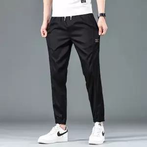 남성패션 배기핏 바지 배기 슬랙스 성 스트링 조거 9부 소프트 트레이닝팬츠 츄리닝 편안한 운동 DL5