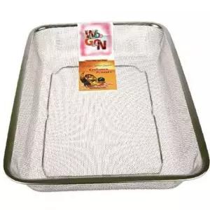 야채씻기 특A형 사각바구니 스텐 촘촘망 채반 야채바