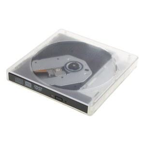 Jesscasday 투명 외장 CD DVD 드라이브 USB 3.0 타입 C 보호 가능 ROM + 광학 플레이어 리더 라이터 버너