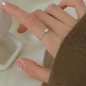 머메이드 미니 진주 링 반지 여성 포인트 데일리 패션 주얼리