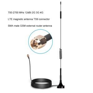 외부 라우터 안테나 2G 3G 4G LTE TS9 CRC9 SMA 수 커넥터 700-2700MHz 12dBi GSM 1.5m