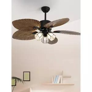 천장 실링팬 조명 디자인 레트로 엔틱 선풍기 무소음