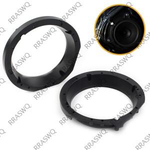 2개입 바이크 오토바이 5.25인치-6인치 스피커 어댑터 브래킷 링 블랙 할리 배트날개 일렉트라 글라이드 AB