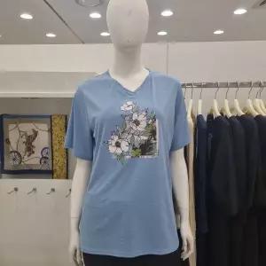 조이너스 여성 반팔 브이넥 찰랑찰랑 시원한 티셔츠jacu6wks0720US 1006442