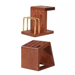 천연 로즈우드 칼꽂이 도마걸이 거치대 도마 보관함 홀더