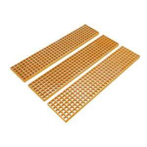 유리섬유 격자 커버, FRP 배수 패널, 실외 트렌치 격자, 산업용 바닥 데크, 보도, 경사로, 세척 구역용 헤비 듀티 그릴 플레이트(3, 48.03 * 10.62 1.49인치)