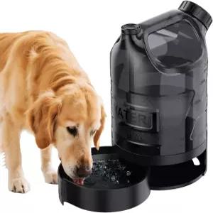활동적인 대형견을 위한 85온스 대형 미니 개 물병 그릇 산책 공원 여행 캠핑 하이킹 차량용용 노스필 누수