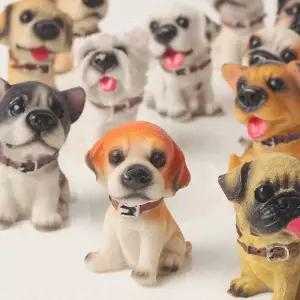 피규어 세트 강아지 모형 인테리어 소품 미니어처 12P