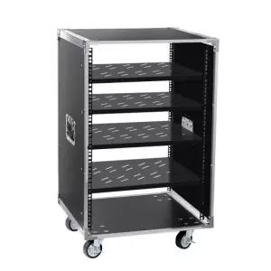 오디오 앰프케이스 음향장비 콘솔 캐비닛 16U 트레이4개 이중 도어없음