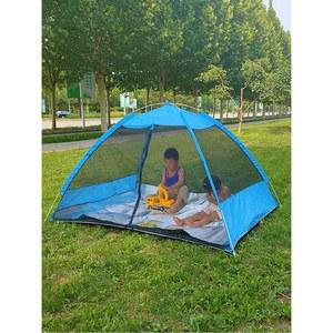 휴대용 비치 텐트 UPF 50 캠핑 텐트 캐노피 그늘 자외선 차단 휴대용 차양막 여름 휴가용 3/4인용