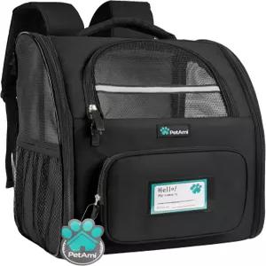 작은 대형 고양이 반려동물 강아지 통풍이 잘되는 하이킹 배낭 여행 가방 항공사 승인 최대 18파운드 캠핑