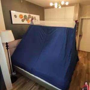 원터치 난방텐트 1인용 암막 사계절 실내 침대 방한