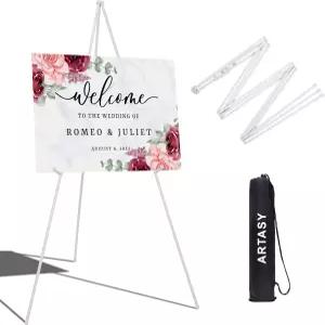 결혼식 사인 포스터 캔버스 페인팅을 위한 휴대용 아티스트 이젤 스탠드 가정 및 사무실용 삼각대 5파운드