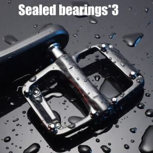 WOODMAN 자전거 페달 탄소 바디 접이식 티타늄 합금 액슬 무게 168 그램/짝 밀봉 베어링