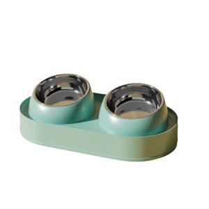 도도해식기 대형견 식기 피더 2구 플라스틱 식탁 동물 제기 밥그릇 애견물그릇 세척 애완