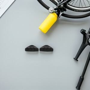 2쌍 고무 브레이크 패드 - 자전거 고마찰 내마모성 V자형 머드 그루브  조건 사호환  가능