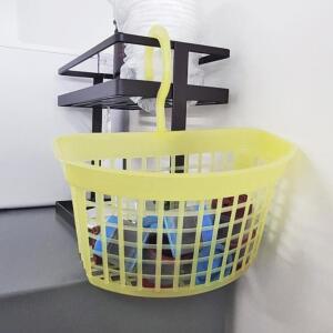 기숙사 고리형 바구니 2층침대 옷장걸이 수납 바스켓