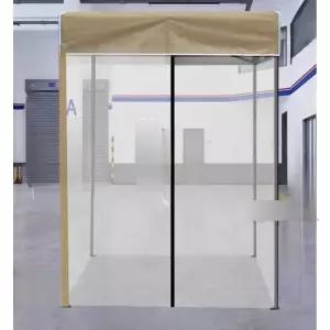 투명 흡연부스 주차장 텐트 공공장소 임시 간이 천막 쉼터