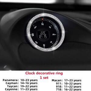포르쉐 파나메라 마칸 카이맨 타이칸 카이엔 911 918 718 에어 벤트 손잡이 다이아몬드 장식 크리스탈 인테