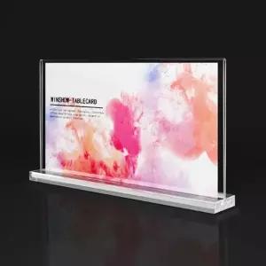 가로형 아크릴 쇼케이스 안내판 가격표 스탠드 A4 (WFKAFB5)