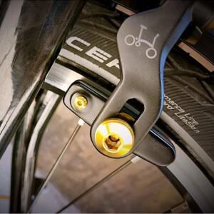 자전거 브레이크 슈 티타늄 나사 브롬톤 C 슈즈 초경량 악세사리